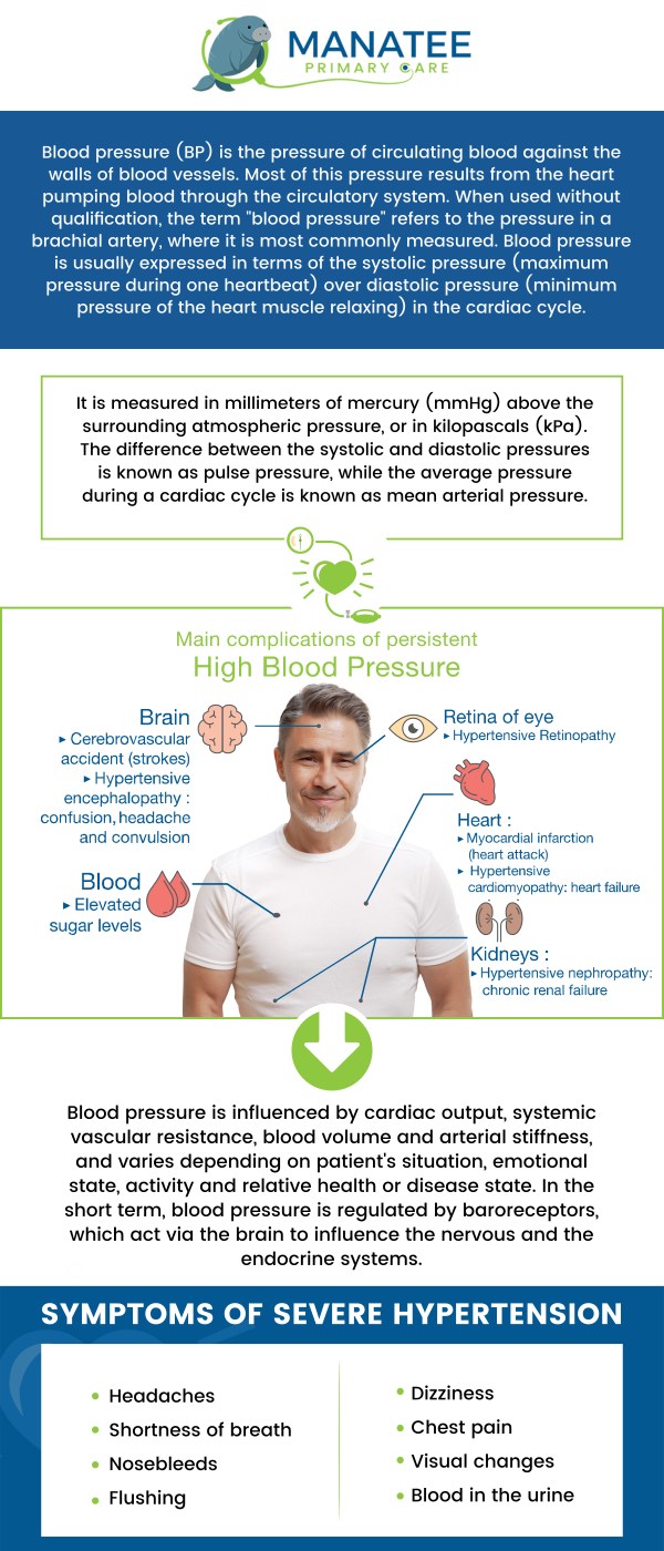 Common questions asked by patients: What is the main cause of hypertension? What brings your blood pressure down? What are the 4 stages of hypertension? What is Stage 1 hypertension? For more information, contact us or request an appointment online. We are conveniently located at 6302 Manatee Ave W, Suite D, Bradenton, FL 34209. We serve patients from Bradenton FL, Parrish FL, Bayshore Gardens FL, Memphis FL, South Bradenton FL, Palmetto FL, and surrounding areas. Common questions asked by patients: What is the main cause of hypertension? What brings your blood pressure down? What are the 4 stages of hypertension? What is Stage 1 hypertension? For more information, contact us or request an appointment online. We are conveniently located at 6302 Manatee Ave W, Suite D, Bradenton, FL 34209. We serve patients from Bradenton FL, Parrish FL, Bayshore Gardens FL, Memphis FL, South Bradenton FL, Palmetto FL, and surrounding areas.